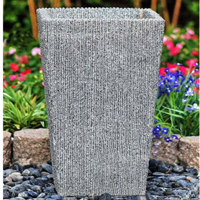 Wholesale Granite stone outdoor square planter flower pots factory and  manufacturers