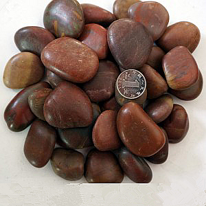 लाल पॉलिश कंकड़ पत्थर, 2-4cm / 3-5 सेमी / 5-8cm