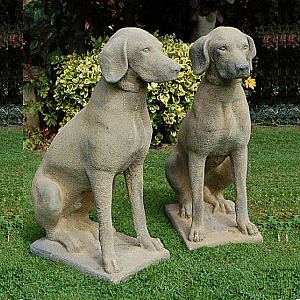 Have sten ornamenter hunde statue til indretning