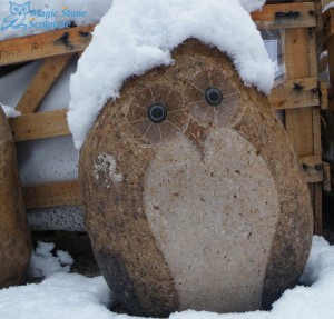 Roku darbs dārza rotājumi Owls dārza dekorēšanai