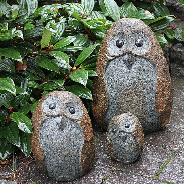 Best Price on Stone Lamp -
 Wholesale owl animal figurine bathroom set – Magic Stone