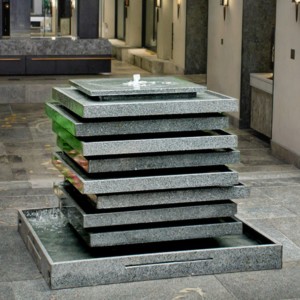 Custom Indoor Waterfall Granite Fountain for Hotels Villas Parks and Exterior on Sale Stone Material