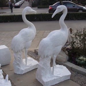 Hand carved crane eagle stone sculpture