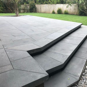 تعلیمات basalt ډبره زينتي باغ pavers