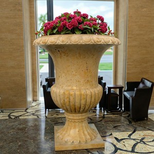 Classic Marble Planter for Outdoor & Indoor Decor