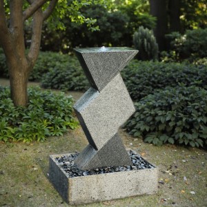 Outdoor Modern Stone Garden Water Wall Fountain Hand Carved Indoor Granite Stone for Laundry Balcony