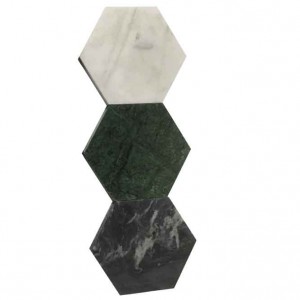 Green Marble Hexagon Stone Coasters – Polished Coasters