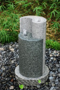 Modern Style Yingyang Granite Fountain Statue Outdoor Ornamentation for Garden or Park