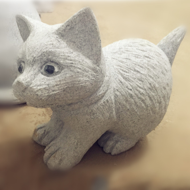 Good Quality Stone Tables And Chairs -
Carving stone cat sculpture – Magic Stone detail pictures