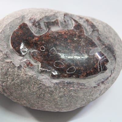 OEM/ODM Manufacturer Sink Bowl -
 Wholesale fish sculpture drawing on rock – Magic Stone