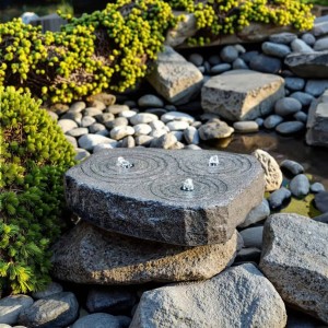 Granite Water Fountain Outdoor Garden Decorative Feature for Courtyard Durable