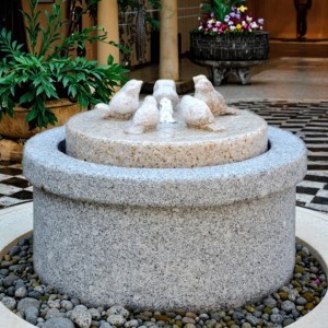 Small Grey Indoor Outdoor Granite Water Fountain Garden Decoration for Home Hotel