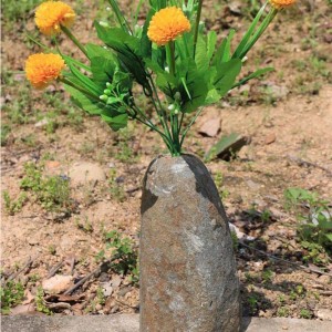 Wholesale cheap price small rock stone pot for decor