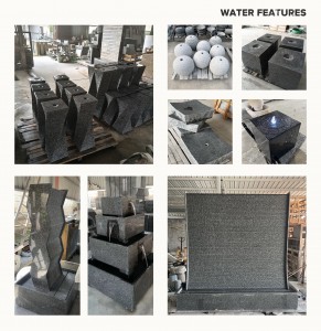 Outdoor Granite Water Wall Fountain for Gardens and Patios