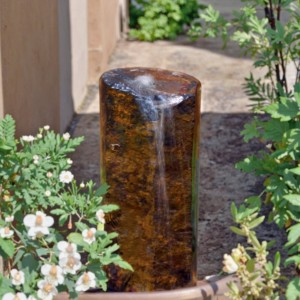 Babbling basalt water feature