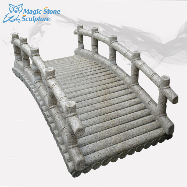 1002-0046 Handcraft Style Stone Bridge For Garden Decor