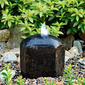 Black Granite Water Fountain Garden Decor for Outdoor