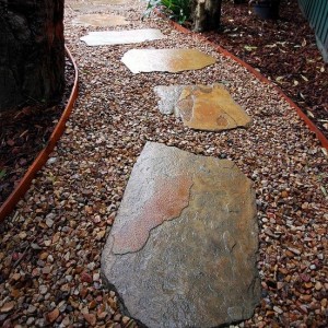 Natural Slate Stepping Stones with Irregular Shapes