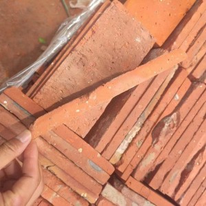 Antique Traditional Clay Red Bricks Sintered Heat-Insulating Cement Wall Firebricks Solid Thin Bricks Natural Style