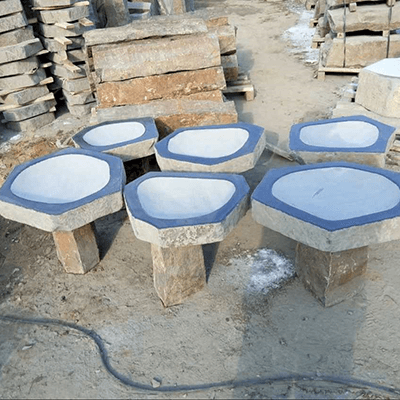 Good Wholesale Vendors Cold Massage Stone -
 Wholesale dark grey basalt birdbath – Magic Stone