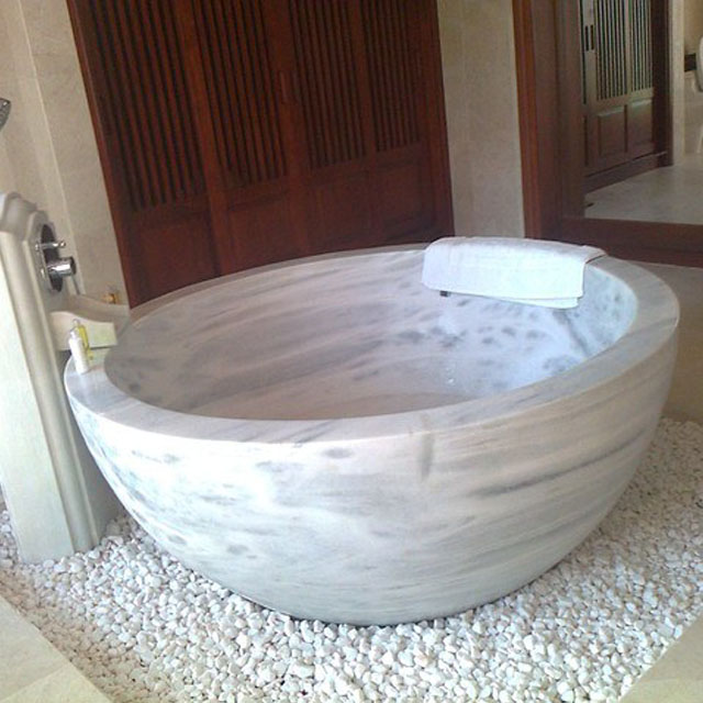 1601-0159-3 Best-selling Stone Bowl Solid Bathtub For Sale