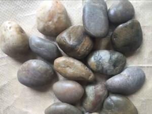 High Polish Striped Pebble Stone, 2-4cm / 3-5cm / 5-8cm