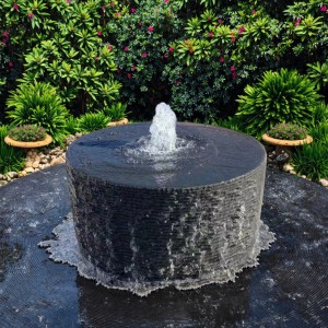 Solid Basalt Column Fountain for Outdoor Landscape Timeless Outdoor Decor