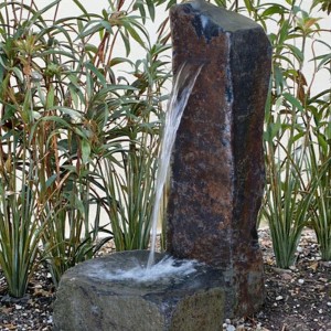 Natural Rock Waterfall Outdoor Basalt Fountain for Enhancing Yard Ambiance