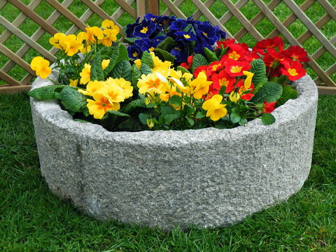 Granite Stone Flower Planter Pot