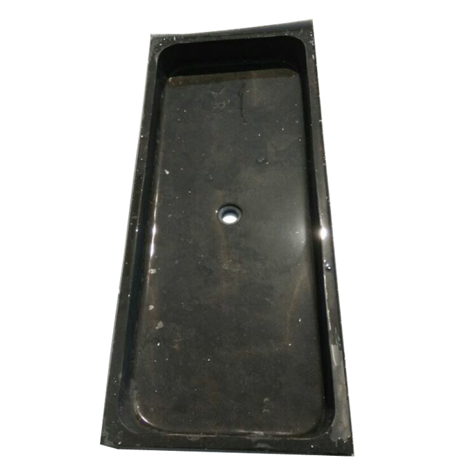 China OEM Stone Birdfeeder -
 Limestone black used kitchen sinks with single hole – Magic Stone