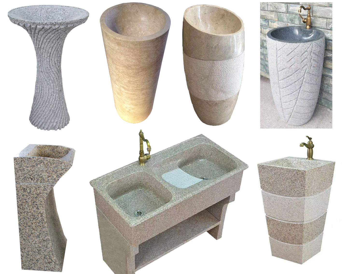 190514 pedestal stone sink 