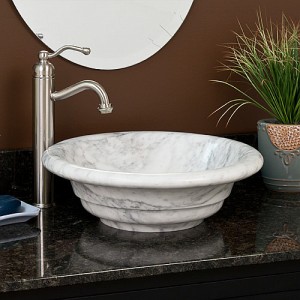 Dish shape limestone bathroom wash hand basin sink