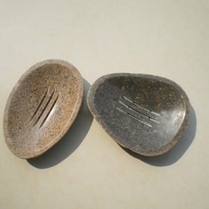 Wholesale cheap natural stone soap dish with drain