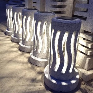 Floral Pattern Solar Outdoor Decorative Lantern