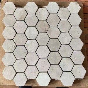 High Quality White Stone Color Mosaic Tiles Premium Bricks for Flooring & Walling Projects