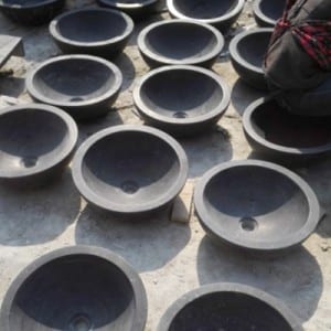Renewable Design for Coaster Set -<br />
 Round shape limestone bathroom wash hand basin sink - Magic Stone