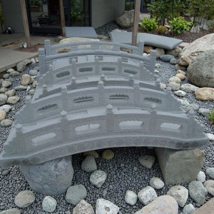 Ornamental White Stone Bridge for Landscape & Pond Decor