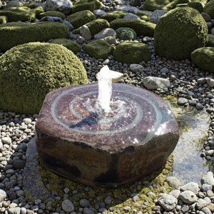 Artistic Outdoor Hand-Carved Basalt Fountain Water Decorative Piece