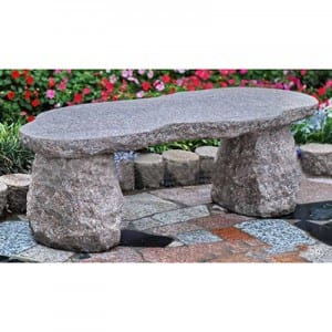 Granite custom size carved stone bench for park decor