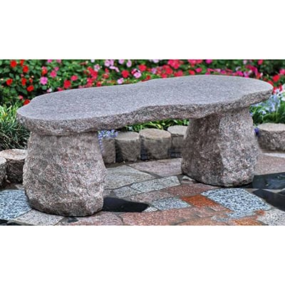 Good User Reputation for Border Stone -
 Granite custom size carved stone bench for park decor – Magic Stone