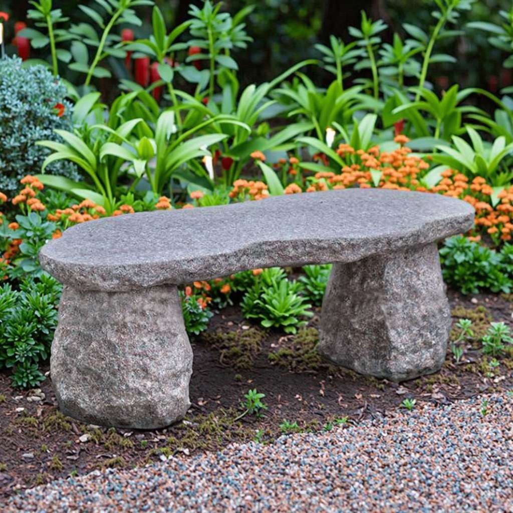 Granite Table and Bench: Timeless Durability Meets Outdoor Sophistication