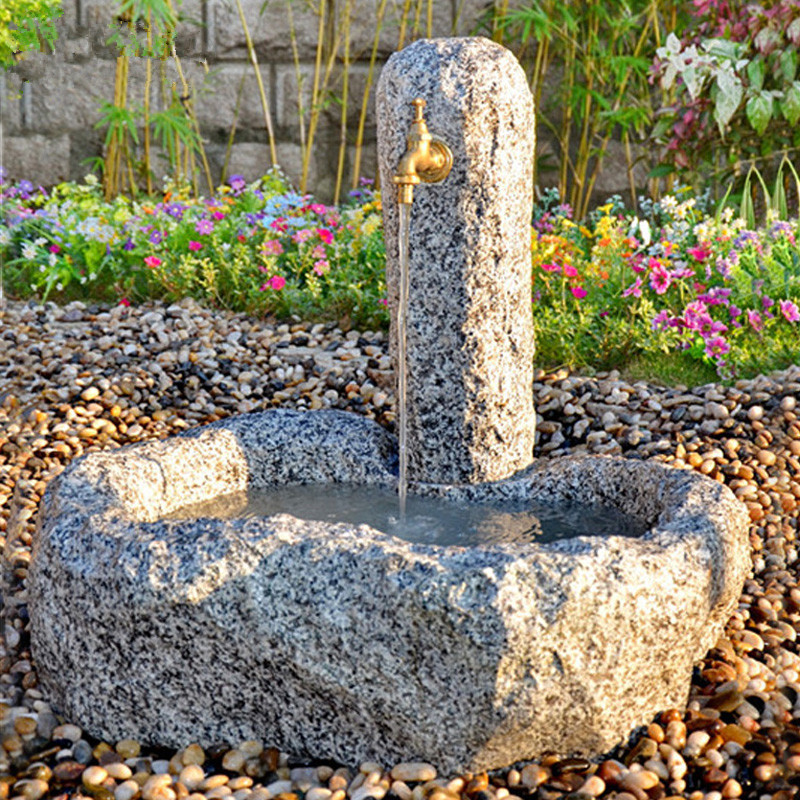 2014-0050-1 G603 granite nozzle fountain garden_副本