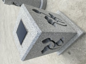 Cheap granite solar garden light