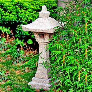 Japanese garden lamp granite lantern
