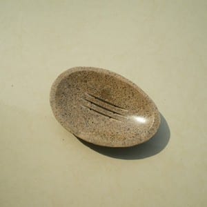 Wholesale cheap natural stone soap dish with drain
