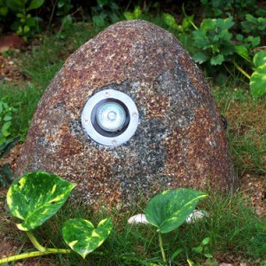 Japanese garden stone lamp