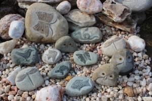 Custom-Size Modern Style Small Owls Flower Pot Natural Stone Decoration for Park Use