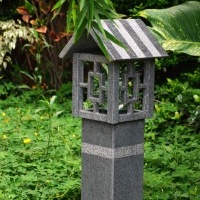 Granite Japanese lantern garden ornaments for Outdoor