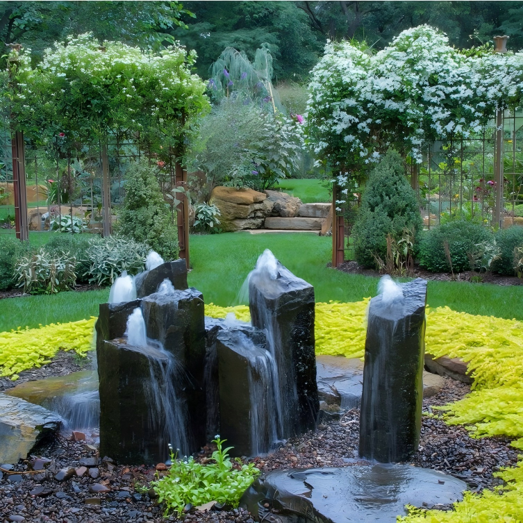 Basalt Water Columns: Where Nature Meets Craftsmanship in Garden Water Features