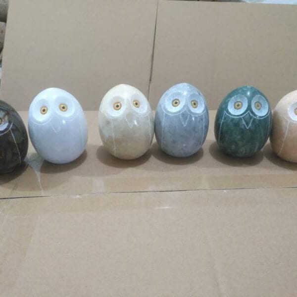 Factory Promotional Landscaping Pebbles -
 Wholesale small realistic owl stone figurines souvenirs for decor – Magic Stone